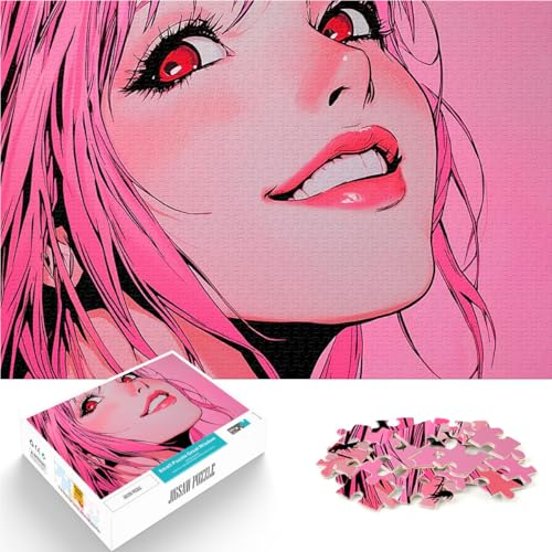 Anime-Mädchen mit rosa Haaren 1000-teiliges Puzzle für Teenager Quizspiel Lustige Aktivitäten für zu Hause, Geburtstagsgeschenk, Reisegeschenk, 38x26cm Anime-Mädchen mit rosa Haaren 1000-teiliges Puzzle für Teenager Quizspiel Lustige Aktivitäten für zu Hause, Geburtstagsgeschenk, Reisegeschenk, 38x26cm von SYUNFEI