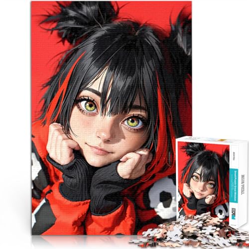 Anime-Mädchen mit rotem Kapuzenpullover 2000-teiliges Puzzle für Teenager Lustige Spiele Wunschliste mit dem Weihnachtsmann 70x100cm Anime-Mädchen mit rotem Kapuzenpullover 2000-teiliges Puzzle für Teenager Lustige Spiele Wunschliste mit dem Weihnachtsmann 70x100cm von SYUNFEI