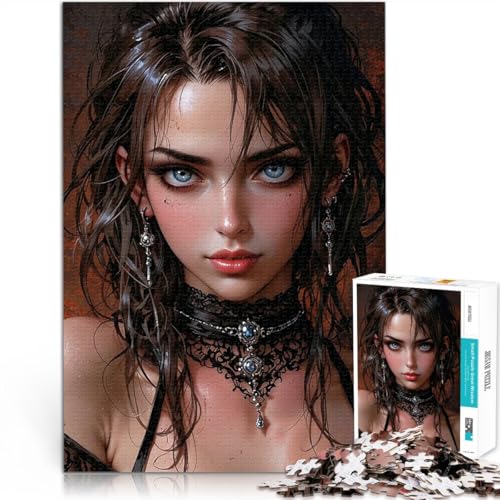 Anime-Mädchenporträt – Sion 2000-teiliges Puzzle für Teenager Hands-on-Spiel mit vollständig ineinander greifenden, zufällig geformten Teilen 70x100cm Anime-Mädchenporträt – Sion 2000-teiliges Puzzle für Teenager Hands-on-Spiel mit vollständig ineinander greifenden, zufällig geformten Teilen 70x100cm von SYUNFEI