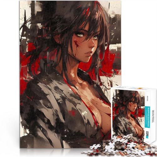 Anime Samurai Kriegerin Frau 1000-teiliges Puzzle für Teenager Quizspiel Lustige Aktivitäten für zu Hause, Geburtstagsgeschenk, Reisegeschenk, 38x26cm Anime Samurai Kriegerin Frau 1000-teiliges Puzzle für Teenager Quizspiel Lustige Aktivitäten für zu Hause, Geburtstagsgeschenk, Reisegeschenk, 38x26cm von SYUNFEI