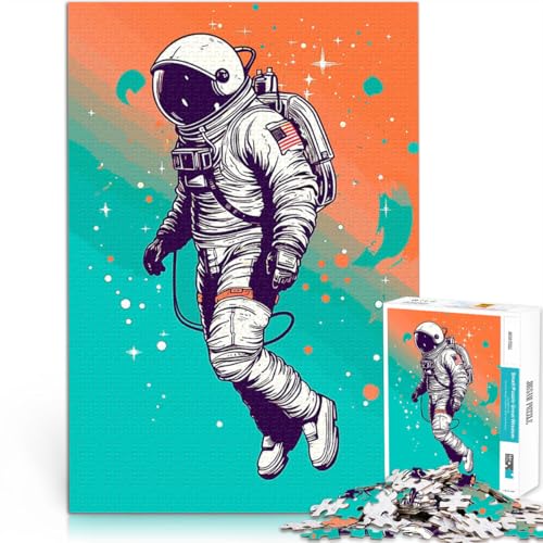 Astronaut 7 1000 Teenager-Teile-Puzzle Gehirnintelligenz-Herausforderung süchtig machendes Spielzeug EIN Kunstwerk 38x26cm von SYUNFEI