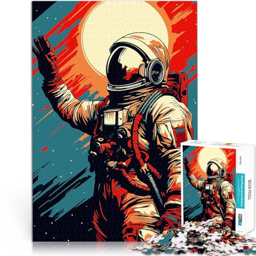 Astronaut Pop Art 2000-teiliges Puzzle für Erwachsene Spielzeug Lernspiele Stressabbau eignet ganze Familie 70x100cm von SYUNFEI