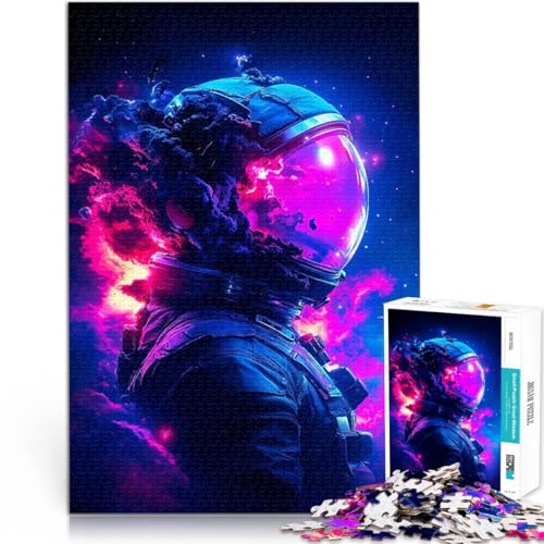 Astronaut im Nebel 2000-teiliges Puzzle für Teenager für Lernspiel-Herausforderungsspielzeug Künstlersammlung, Bildende Kunst 70x100cm von SYUNFEI