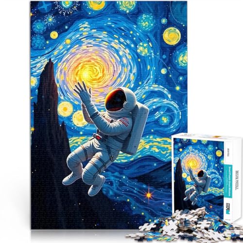 Astronaut in der Sternennacht 1000-teiliges Puzzle für Teenager Quizspiel Lustige Aktivitäten für zu Hause, Geburtstagsgeschenk, Reisegeschenk, 38x26cm Astronaut in der Sternennacht 1000-teiliges Puzzle für Teenager Quizspiel Lustige Aktivitäten für zu Hause, Geburtstagsgeschenk, Reisegeschenk, 38x26cm von SYUNFEI