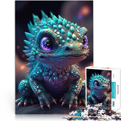 Baby-Drachentier Puzzle für Erwachsene, 1000 Teile Dekomprimierendes intellektuelles Lernspielzeug Lustiges Geschenk 38x26cm Baby-Drachentier Puzzle für Erwachsene, 1000 Teile Dekomprimierendes intellektuelles Lernspielzeug Lustiges Geschenk 38x26cm von SYUNFEI