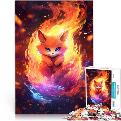 Baby Kurama Neunschwänziger Fuchs Puzzle für Erwachsene mit 2000 Teilen Lustige Spiele Lernspiel für Geburtstag, Weihnachten 70x100cm von SYUNFEI