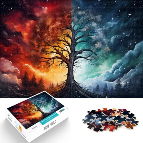 Baum des Lebens Teenager 1000-teiliges Puzzle Gehirnintelligenz-Herausforderung süchtig machendes Spielzeug Lustiges Geschenk 38x26cm Baum des Lebens Teenager 1000-teiliges Puzzle Gehirnintelligenz-Herausforderung süchtig machendes Spielzeug Lustiges Geschenk 38x26cm von SYUNFEI