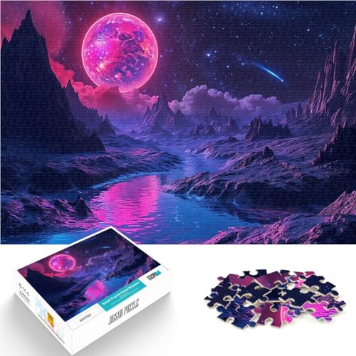 Berg Raum Bunt 1000-Teile-Puzzle für Teenager Gehirnintelligenz-Herausforderung süchtig machendes Spielzeug Geschenkideen 38x26cm von SYUNFEI