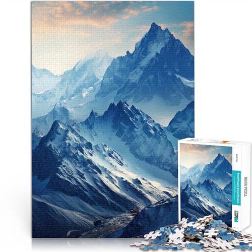 Berge Kunstwerk Puzzle für Erwachsene 1000 Teile Geschenke zum Suchbegriff: Herausfordernde Spiele Geburtstagsgeschenk 38x26cm von SYUNFEI