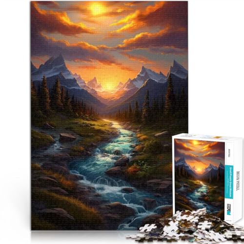 Berge und Täler Puzzle 2000 Teile für Teenager Anspruchsvoll, Aber lustig und humorvoll denn eignet ganze Familie 70x100cm von SYUNFEI