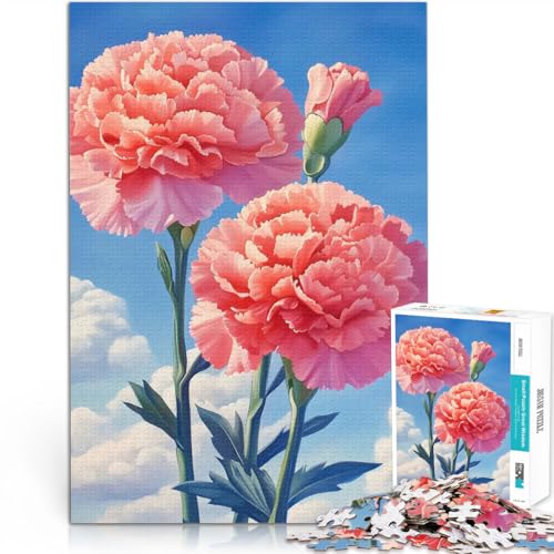 Blüte in Nelken 2000-teilige Puzzles für Erwachsene Lernspiele Heimdekoration Wanddekoration Einzigartige Geburtstags 70x100cm von SYUNFEI