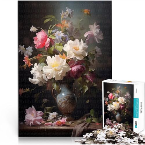 Blumenstillleben Malerei Vintage 2000-teiliges Puzzle für Erwachsene Intellektuelles Spiel Geschenke für Freunde und Familie 70x100cm Blumenstillleben Malerei Vintage 2000-teiliges Puzzle für Erwachsene Intellektuelles Spiel Geschenke für Freunde und Familie 70x100cm von SYUNFEI