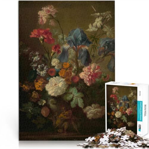 Blumenstillleben Puzzle für Erwachsene 1000 Teile Geschenke zum Suchbegriff: Herausfordernde Spiele Heimdekoration 38x26cm von SYUNFEI