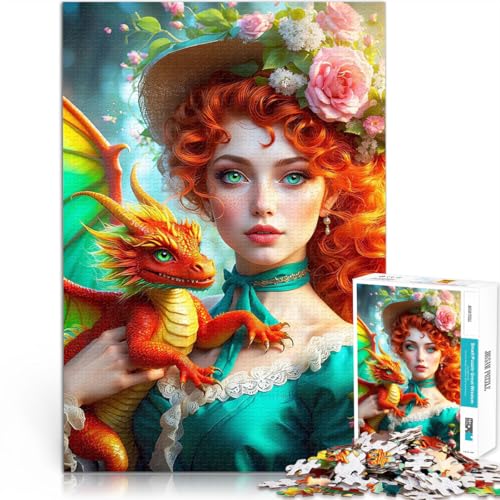 Botanischer Drache Teenager 2000-teiliges Puzzle Dekomprimierendes intellektuelles Lernspielzeug mit passendem Poster und Quizblatt 70x100cm von SYUNFEI