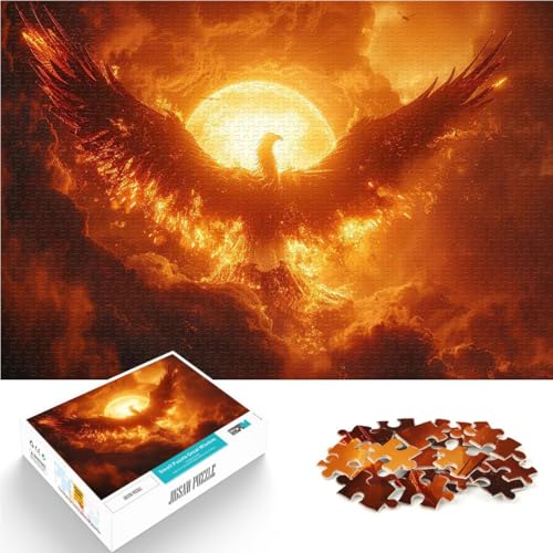 Brennendes Phönix-Sonnenfeuer 1000-teiliges Teenager-Puzzle Spielzeug für die ganze Familie Tolles Geschenk für Spiele 38x26cm Brennendes Phönix-Sonnenfeuer 1000-teiliges Teenager-Puzzle Spielzeug für die ganze Familie Tolles Geschenk für Spiele 38x26cm von SYUNFEI