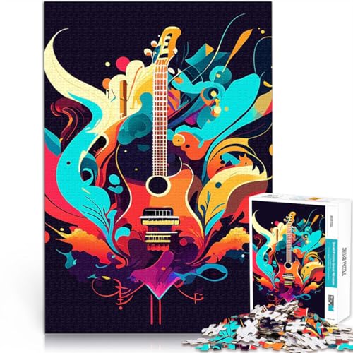 Bunte Gitarre Puzzle für Erwachsene 1000 Teile Helfen Sie dem Gehirn, süchtig machende Spielzeuge zu trainieren, um Geduld zu entwickeln Wichtelgeschenke 38x26cm Bunte Gitarre Puzzle für Erwachsene 1000 Teile Helfen Sie dem Gehirn, süchtig machende Spielzeuge zu trainieren, um Geduld zu entwickeln Wichtelgeschenke 38x26cm von SYUNFEI