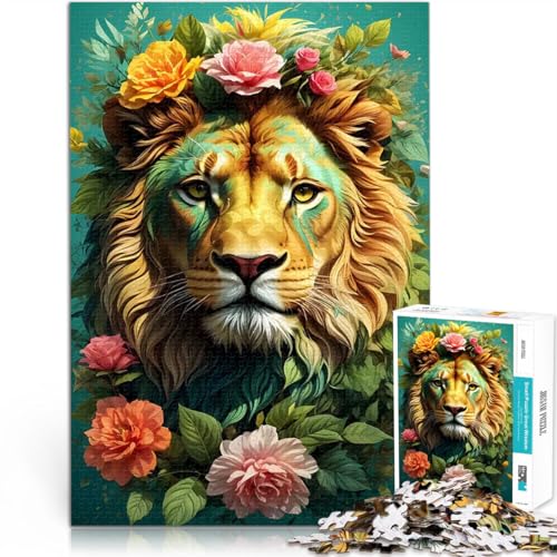 Bunte Löwen-Vintage-Kunst 1000-teiliges Puzzle für Erwachsene Quizspiel Jedes Stück ist einzigartig – Anspruchsvolles Familienspiel 38x26cm Bunte Löwen-Vintage-Kunst 1000-teiliges Puzzle für Erwachsene Quizspiel Jedes Stück ist einzigartig – Anspruchsvolles Familienspiel 38x26cm von SYUNFEI