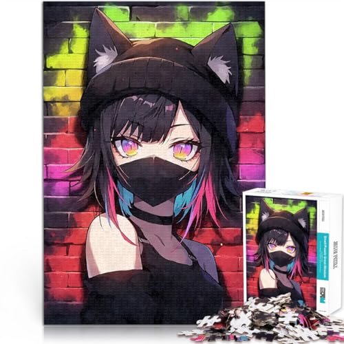 Bunte Nekomimi-Graffiti 1000-teiliges Puzzle für Teenager Pädagogisches Spielzeug zum Stressabbau Heimdekoration Spielzeug 38x26cm Bunte Nekomimi-Graffiti 1000-teiliges Puzzle für Teenager Pädagogisches Spielzeug zum Stressabbau Heimdekoration Spielzeug 38x26cm von SYUNFEI