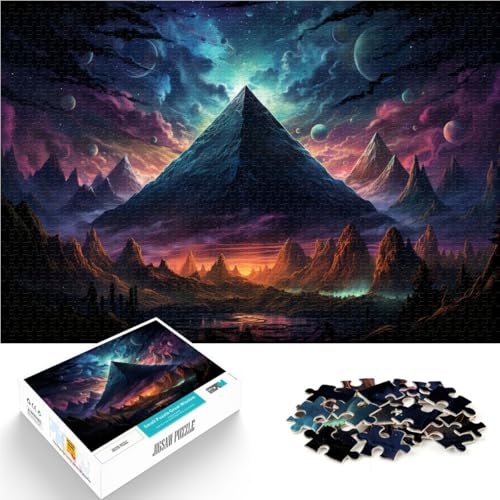 Puzzle 2000 Teile Erwachsene, Bunte Pyramide, Stressabbau-Spielzeug, Herausforderung der Gehirnintelligenz, süchtig machendes Spielzeug, 70 x 100 cm, Teenager ab 14 Jahren von SYUNFEI