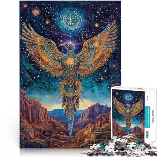 Bunter Vogel 1000-teilige Puzzles für Erwachsene Geschenke zum Suchbegriff: Herausfordernde Spiele Wanddekoration 38x26cm von SYUNFEI