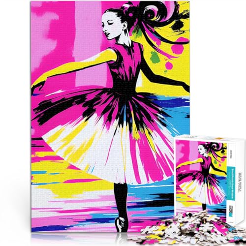 Buntes Aquarellballett 2000-teilige Puzzles für Teenager Spielzeug-Intellektuelles Spiel eignet ganze Familie 70x100cm von SYUNFEI