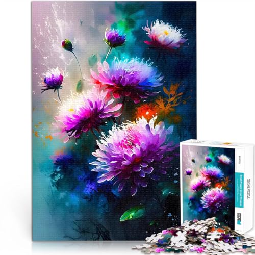 Buntes Blumengemälde 1000-teilige Puzzles für Teenager Pädagogisches Spielzeug zum Stressabbau Heimdekoration Spielzeug 38x26cm Buntes Blumengemälde 1000-teilige Puzzles für Teenager Pädagogisches Spielzeug zum Stressabbau Heimdekoration Spielzeug 38x26cm von SYUNFEI