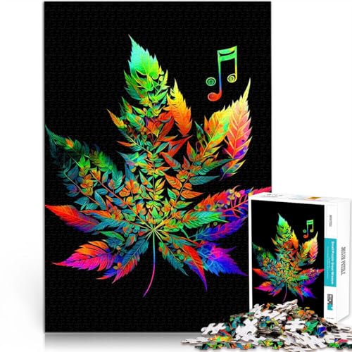 Buntes Cannabis 2000-teiliges Puzzle für Teenager Trainieren Sie Ihr Gehirn und Ihre Hände Tolles Geschenk für Spiele 70x100cm von SYUNFEI