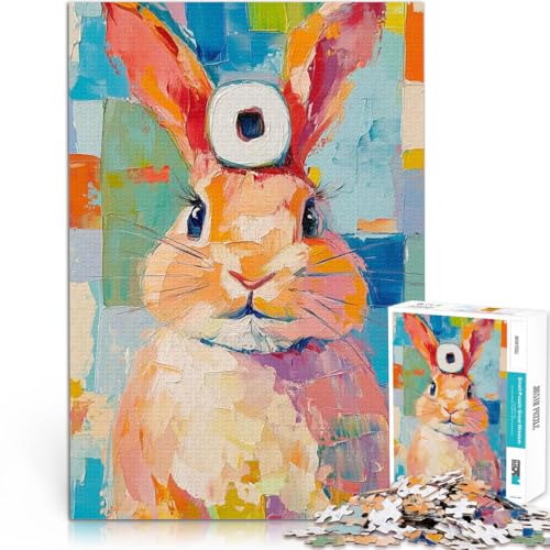 Buntes Kaninchengemälde 2000 Teenager-Teile-Puzzle Stressabbau – Staycation – Zeit totschlagen Heimdekoration Spielzeug 70x100cm von SYUNFEI
