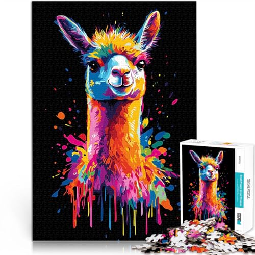Buntes Lama-Porträt 2000-teilige Puzzles für Erwachsene Herausforderndes Spielspielzeug einzigartiges Herausforderungsspiel 70x100cm Buntes Lama-Porträt 2000-teilige Puzzles für Erwachsene Herausforderndes Spielspielzeug einzigartiges Herausforderungsspiel 70x100cm von SYUNFEI