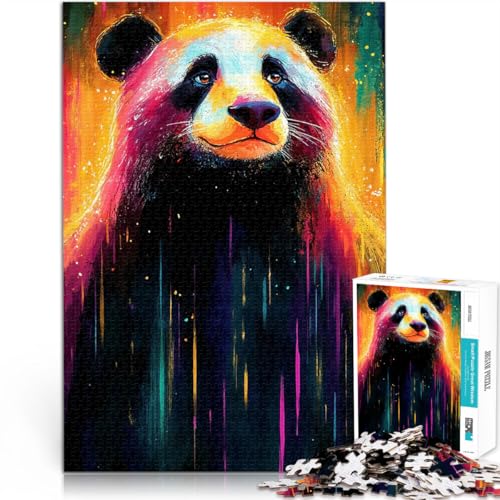 Buntes Panda-Porträt 1000-teiliges Puzzle für Teenager Spielzeug für die ganze Familie Wanddekoration Einzigartige Geburtstags 38x26cm Buntes Panda-Porträt 1000-teiliges Puzzle für Teenager Spielzeug für die ganze Familie Wanddekoration Einzigartige Geburtstags 38x26cm von SYUNFEI