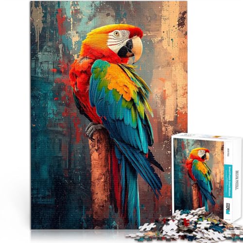 Buntes Papageiengemälde 1000-teilige Puzzles für Teenager Spielzeug Lernspiele Stressabbau Geeignet für die Schreibtischdekoration 38x26cm Buntes Papageiengemälde 1000-teilige Puzzles für Teenager Spielzeug Lernspiele Stressabbau Geeignet für die Schreibtischdekoration 38x26cm von SYUNFEI