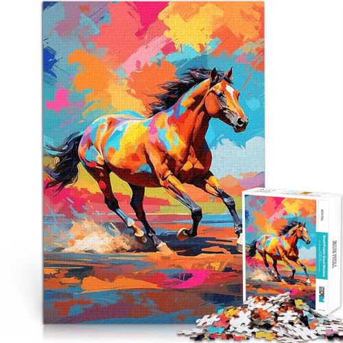 Buntes Wildpferd läuft frei 2000-teiliges Puzzle für Erwachsene Denkspiel Wanddekoration Einzigartige Geburtstags 70x100cm Buntes Wildpferd läuft frei 2000-teiliges Puzzle für Erwachsene Denkspiel Wanddekoration Einzigartige Geburtstags 70x100cm von SYUNFEI
