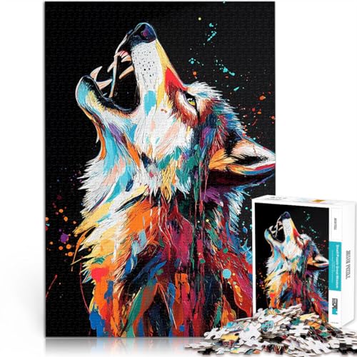 Buntes Wolfsgeheul 1000-teiliges Puzzle für Teenager Anspruchsvoll, Aber lustig und humorvoll Tolles Geschenk für Spiele 38x26cm Buntes Wolfsgeheul 1000-teiliges Puzzle für Teenager Anspruchsvoll, Aber lustig und humorvoll Tolles Geschenk für Spiele 38x26cm von SYUNFEI