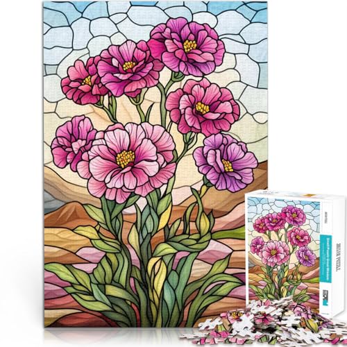 Buntglasblumen 1000-teilige Puzzles für Teenager Geschenke zum Suchbegriff: Herausfordernde Spiele EIN Kunstwerk 38x26cm von SYUNFEI