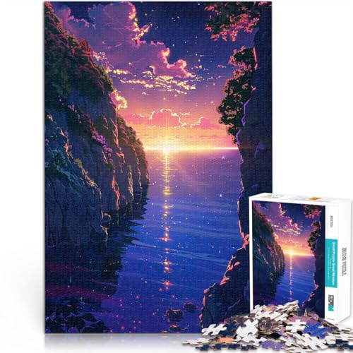 Dämmerungen Ozeanflüstern Puzzle für Erwachsene mit 1000 Teilen Lernspielzeug Jedes Stück ist einzigartig – Anspruchsvolles Familienspiel 38x26cm Dämmerungen Ozeanflüstern Puzzle für Erwachsene mit 1000 Teilen Lernspielzeug Jedes Stück ist einzigartig – Anspruchsvolles Familienspiel 38x26cm von SYUNFEI