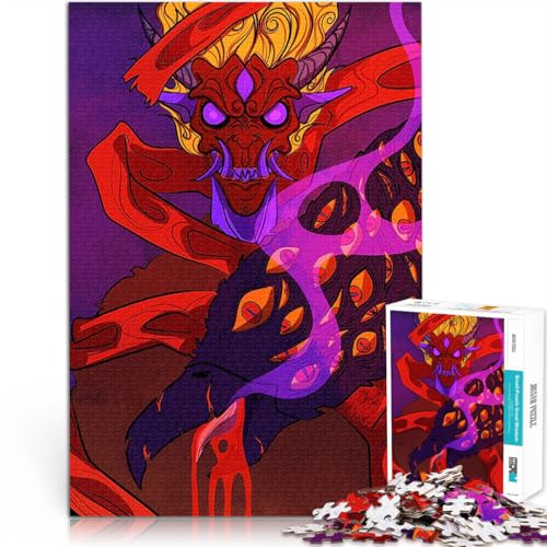 Dämonenkunst Puzzle für Teenager 2000 Teile Gehirnintelligenz-Herausforderung süchtig machendes Spielzeug für Heimdekoration 70x100cm von SYUNFEI