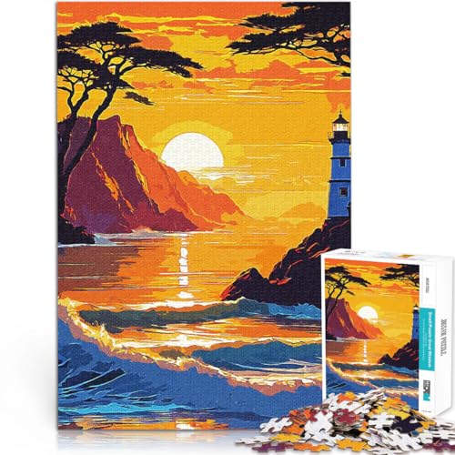 Das Sonnenuntergangsgemälde Puzzle für Erwachsene mit 1000 Teilen Intellektuelles Spiel Geeignet für die Schreibtischdekoration 38x26cm Das Sonnenuntergangsgemälde Puzzle für Erwachsene mit 1000 Teilen Intellektuelles Spiel Geeignet für die Schreibtischdekoration 38x26cm von SYUNFEI