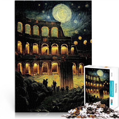 Das römische Kolosseum Puzzle für Erwachsene 1000 Teile Spielspielzeug Tolles Geschenk für Spiele 38x26cm von SYUNFEI