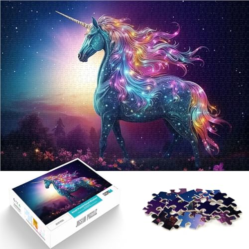 Das starrende Einhorn Puzzle 1000 Teile für Erwachsene Lernspiel-Herausforderungsspielzeug Wunschliste mit dem Weihnachtsmann 38x26cm Das starrende Einhorn Puzzle 1000 Teile für Erwachsene Lernspiel-Herausforderungsspielzeug Wunschliste mit dem Weihnachtsmann 38x26cm von SYUNFEI