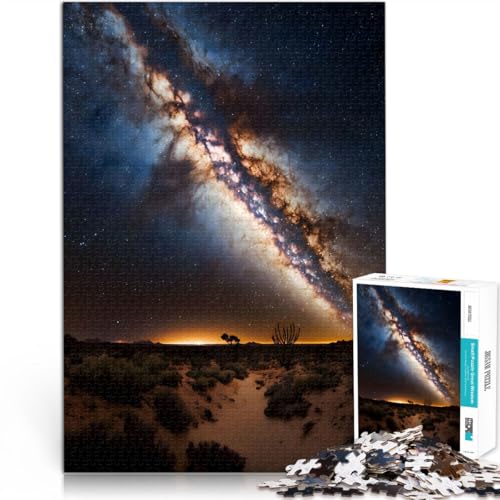 Der Kern der Milchstraße 1000-teiliges Puzzle für Teenager Stressabbau Schwierige Herausforderung Wohnkunstdekor 38x26cm von SYUNFEI