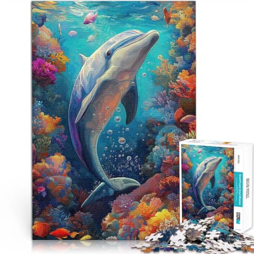 Der springende Delphin Puzzle für Erwachsene mit 1000 Teilen Quizspiel Jedes Stück ist einzigartig – Anspruchsvolles Familienspiel 38x26cm Der springende Delphin Puzzle für Erwachsene mit 1000 Teilen Quizspiel Jedes Stück ist einzigartig – Anspruchsvolles Familienspiel 38x26cm von SYUNFEI