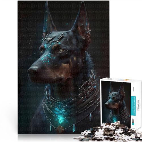 Dobermann Pinscher Hund 1000-Teile-Puzzle für Teenager Spielzeug Lernspiele Stressabbau Lernspiel für Geburtstag, Weihnachten 38x26cm Dobermann Pinscher Hund 1000-Teile-Puzzle für Teenager Spielzeug Lernspiele Stressabbau Lernspiel für Geburtstag, Weihnachten 38x26cm von SYUNFEI