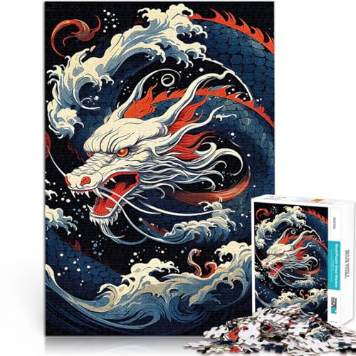 Drache der Meere 1000-teiliges Puzzle für Erwachsene Stressabbau – Staycation – Zeit totschlagen Verbessern Sie das Gedächtnis 38x26cm von SYUNFEI