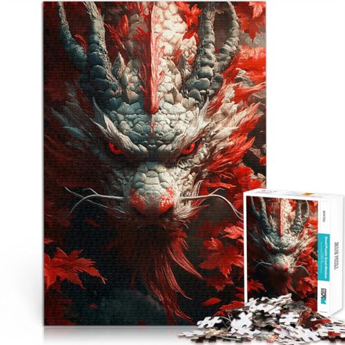 Drache mit roten Augen 1000 Teenager-Teile-Puzzle Dekomprimierendes intellektuelles Lernspielzeug Tolles Geschenk für Spiele 38x26cm Drache mit roten Augen 1000 Teenager-Teile-Puzzle Dekomprimierendes intellektuelles Lernspielzeug Tolles Geschenk für Spiele 38x26cm von SYUNFEI