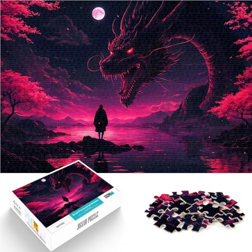 Drache und Mensch Puzzle für Erwachsene mit 1000 Teilen Spielzeug für die ganze Familie denn eignet ganze Familie 38x26cm von SYUNFEI