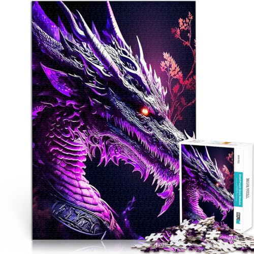 Drachen 1000-teiliges Puzzle für Erwachsene Gehirnintelligenz-Herausforderung süchtig machendes Spielzeug Geschenkideen 38x26cm Drachen 1000-teiliges Puzzle für Erwachsene Gehirnintelligenz-Herausforderung süchtig machendes Spielzeug Geschenkideen 38x26cm von SYUNFEI