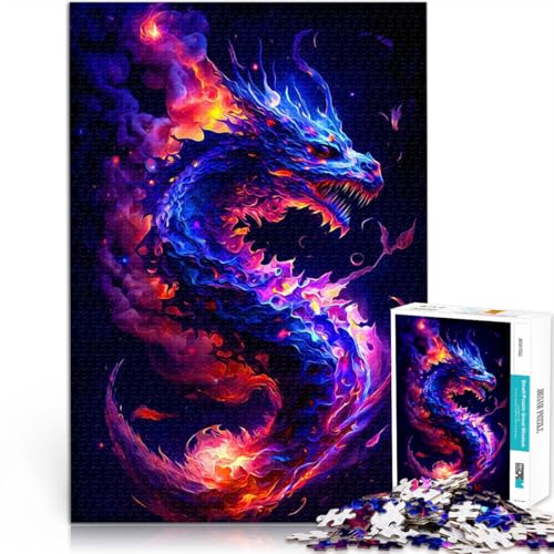 Drachen 1000-teiliges Puzzle für Teenager Helfen Sie dem Gehirn, süchtig machende Spielzeuge zu trainieren, um Geduld zu entwickeln Heimdekoration 38x26cm Drachen 1000-teiliges Puzzle für Teenager Helfen Sie dem Gehirn, süchtig machende Spielzeuge zu trainieren, um Geduld zu entwickeln Heimdekoration 38x26cm von SYUNFEI