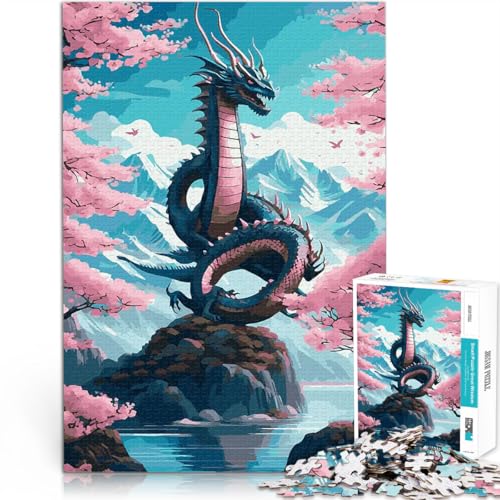 Drachenkirschblüte 5 Puzzle 1000 Teile für Jugendliche lustige Spiele für die ganze Familie Tolles Geschenk für Spiele 38x26cm von SYUNFEI