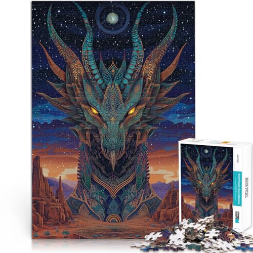 Drachentotem 1000-teiliges Teenager-Puzzle Gehirnintelligenz-Herausforderung süchtig machendes Spielzeug Wohnkunstdekor 38x26cm Drachentotem 1000-teiliges Teenager-Puzzle Gehirnintelligenz-Herausforderung süchtig machendes Spielzeug Wohnkunstdekor 38x26cm von SYUNFEI