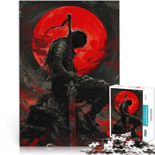 Dunkler Ritter Fantasy Puzzle für Erwachsene mit 1000 Teilen Denkspiel mit vollständig ineinander greifenden, zufällig geformten Teilen 38x26cm Dunkler Ritter Fantasy Puzzle für Erwachsene mit 1000 Teilen Denkspiel mit vollständig ineinander greifenden, zufällig geformten Teilen 38x26cm von SYUNFEI